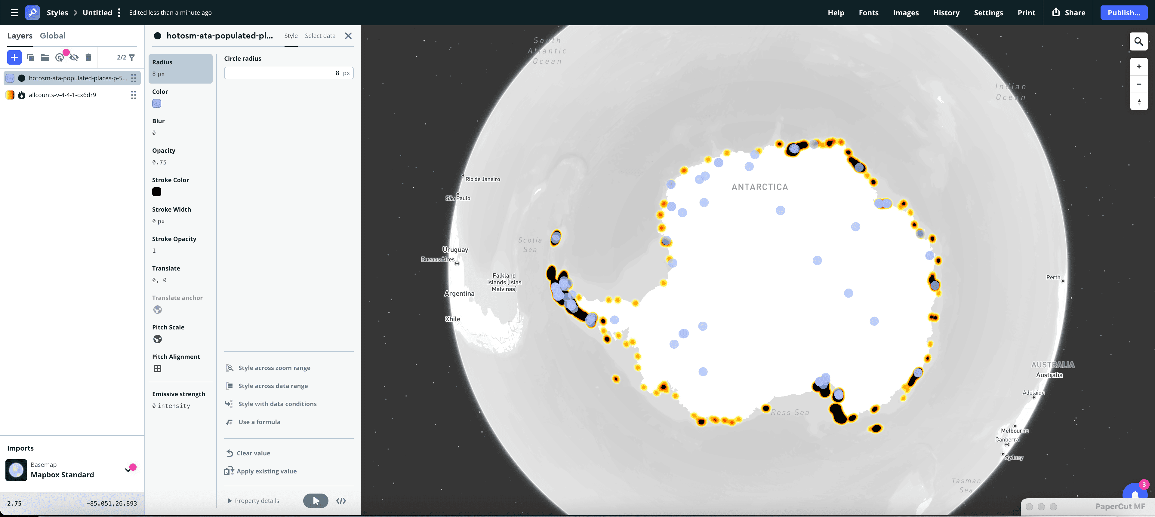 Bivariate Map Experiment